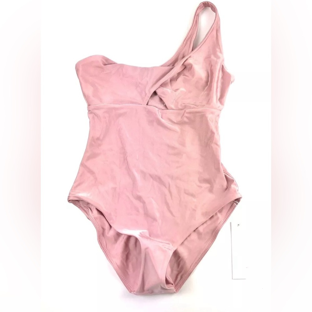 Skin One-Shoulder Pink Swimsuit